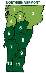 Map - Northern Vermont