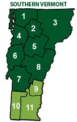Map - Southern Vermont