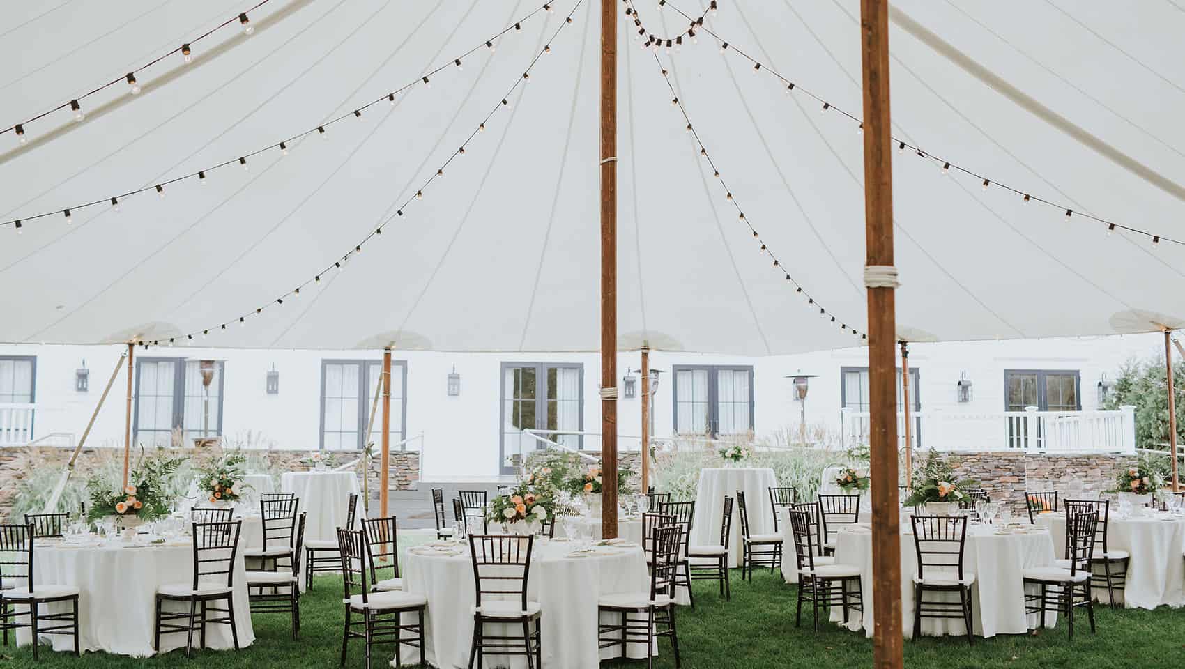 Kimpton Taconic Wedding Photos Wedding Reception Tent Bright and Airy