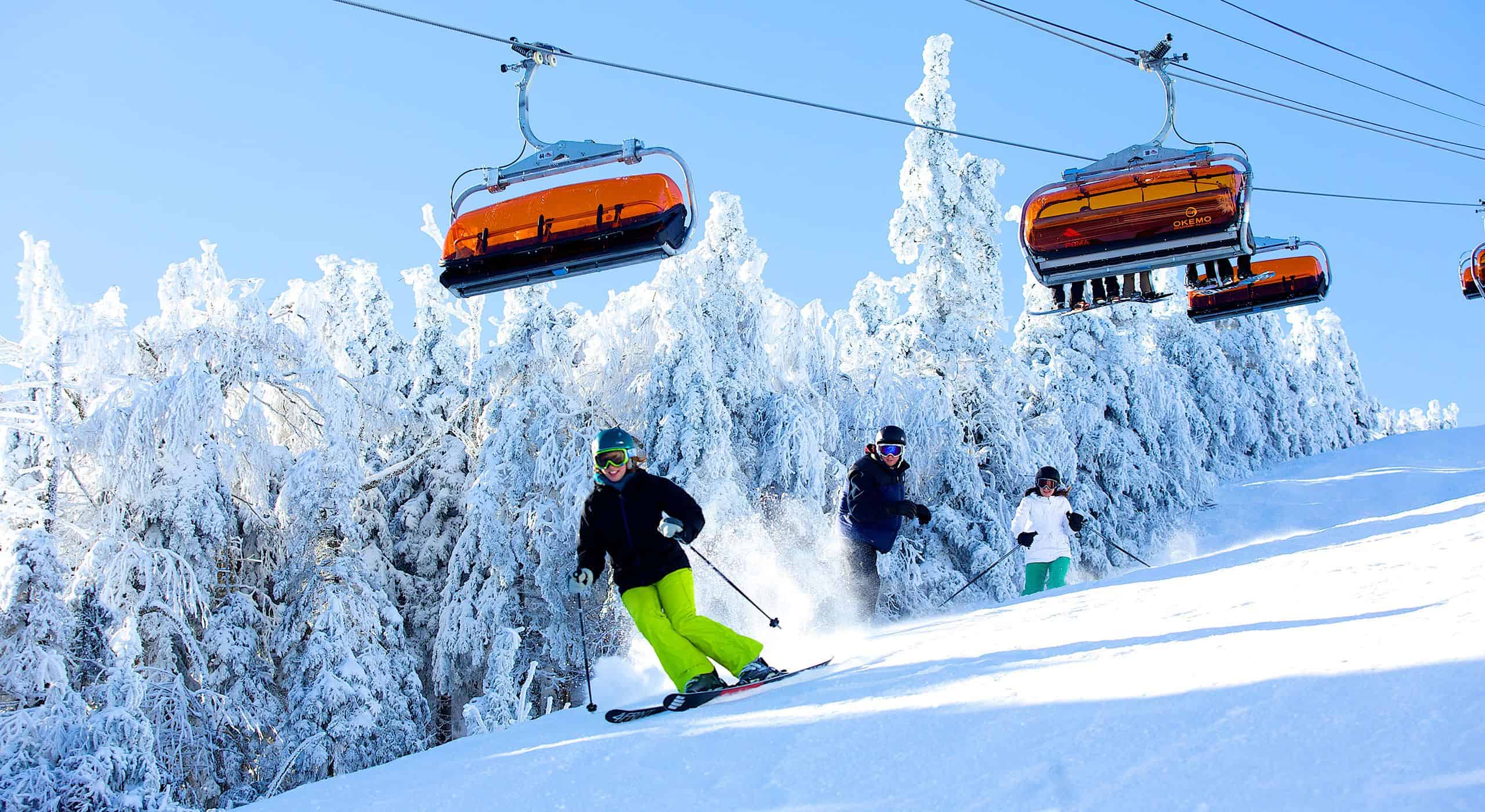 Okemo Ski Slopes and Chair Lift
