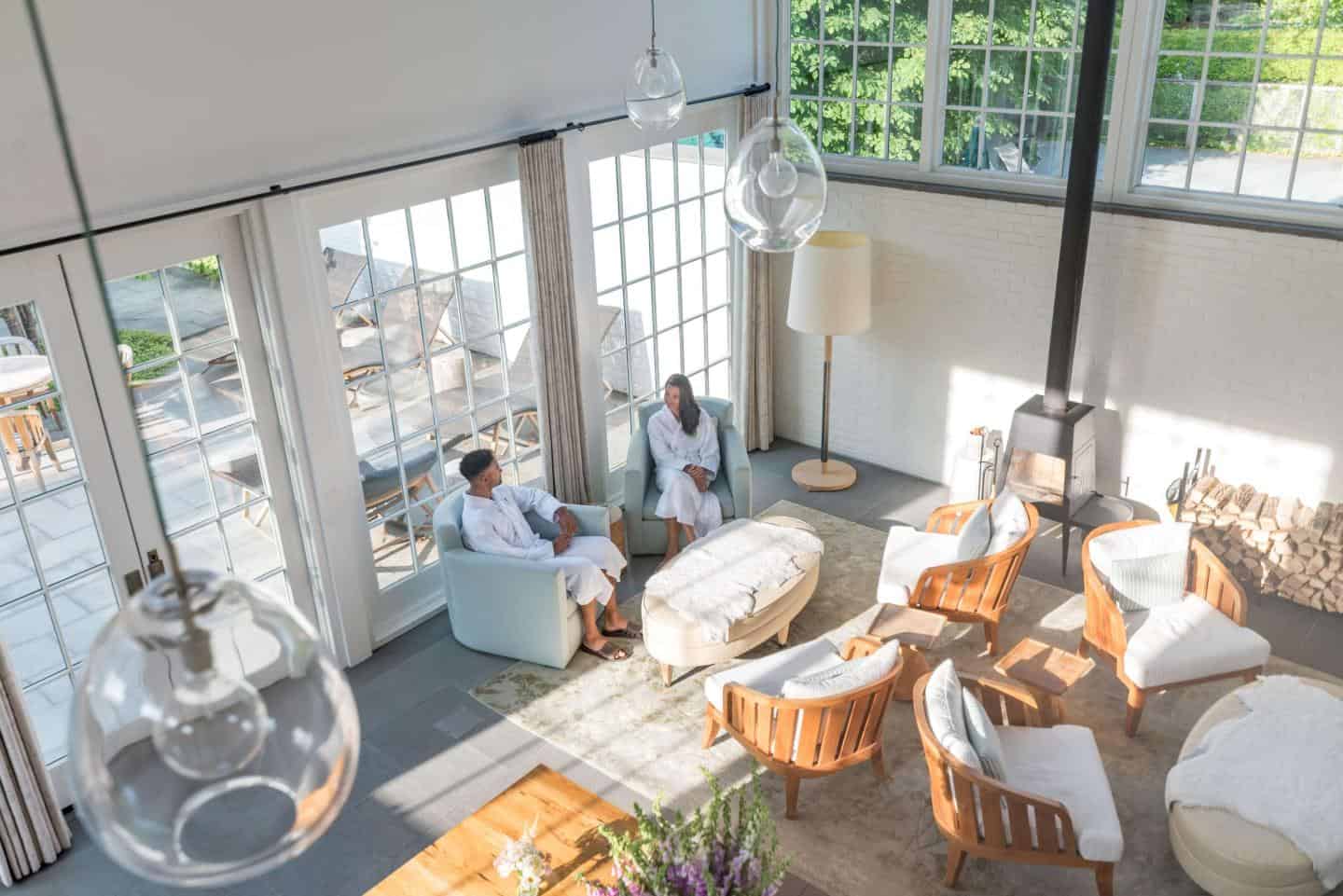 Woodstock Inn - Spa Lobby with Guests