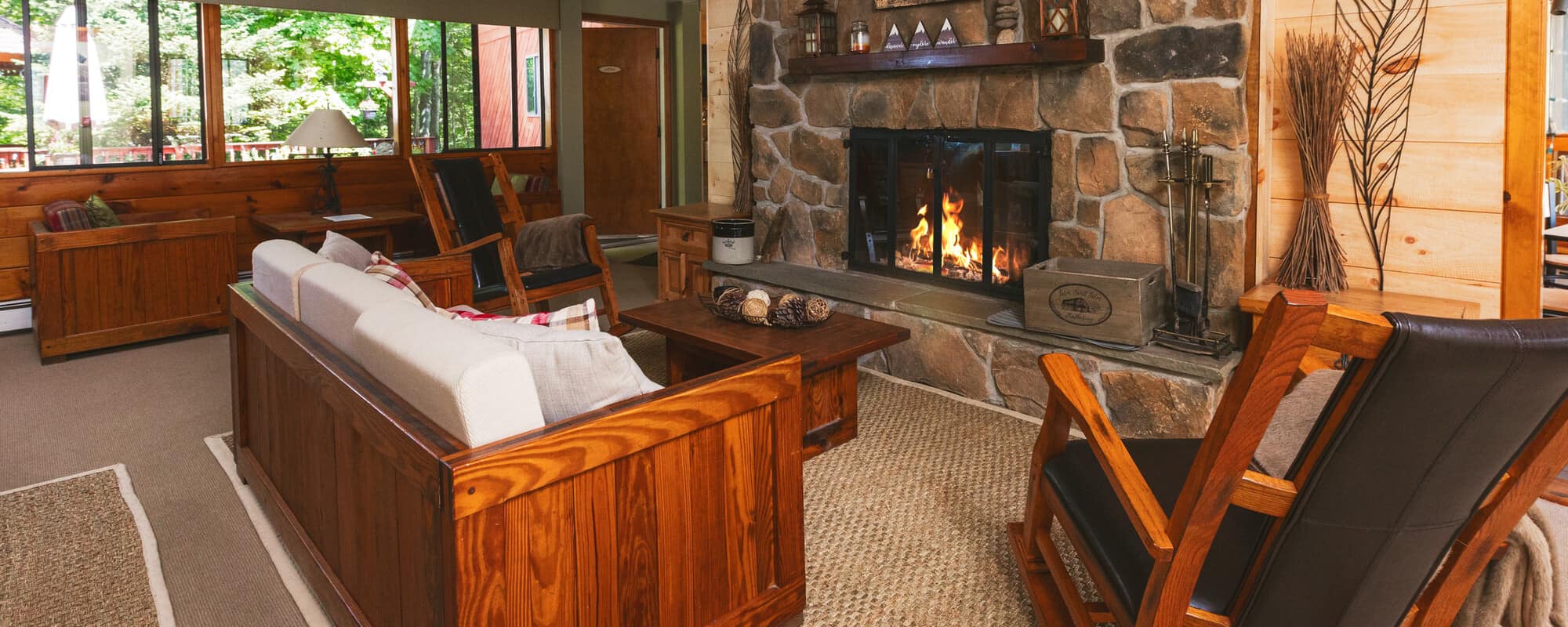 Snowed Inn - Lobby Fireplace
