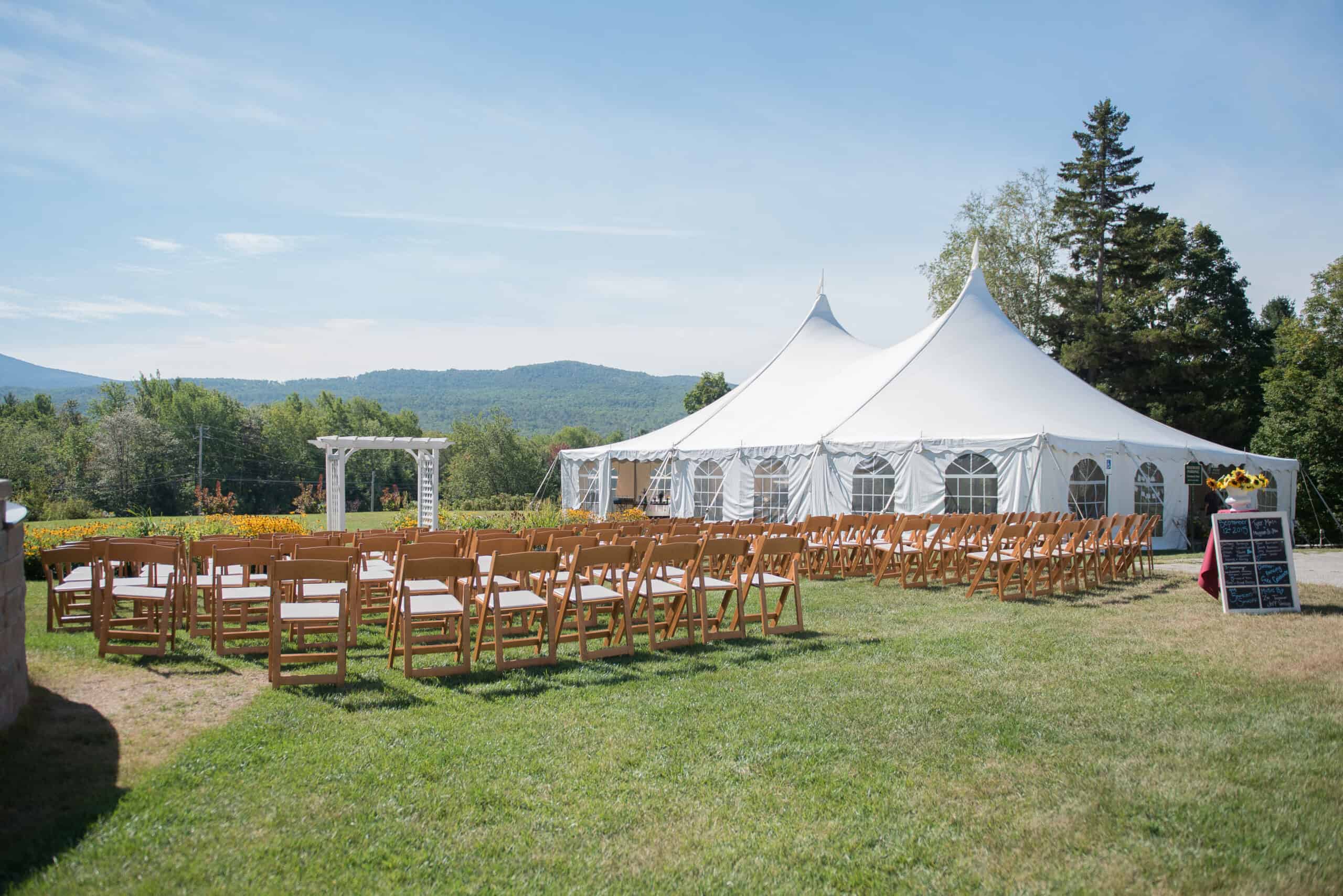 The Vermont Inn - Outdoor Summer Wedding with Tent