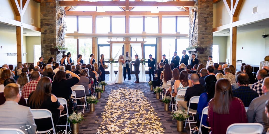 Burke Mountain - Indoor Wedding Ceremony