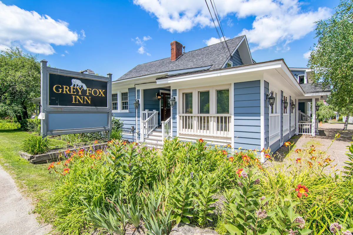 Gray Fox Inn - Summer Exterior with Sign