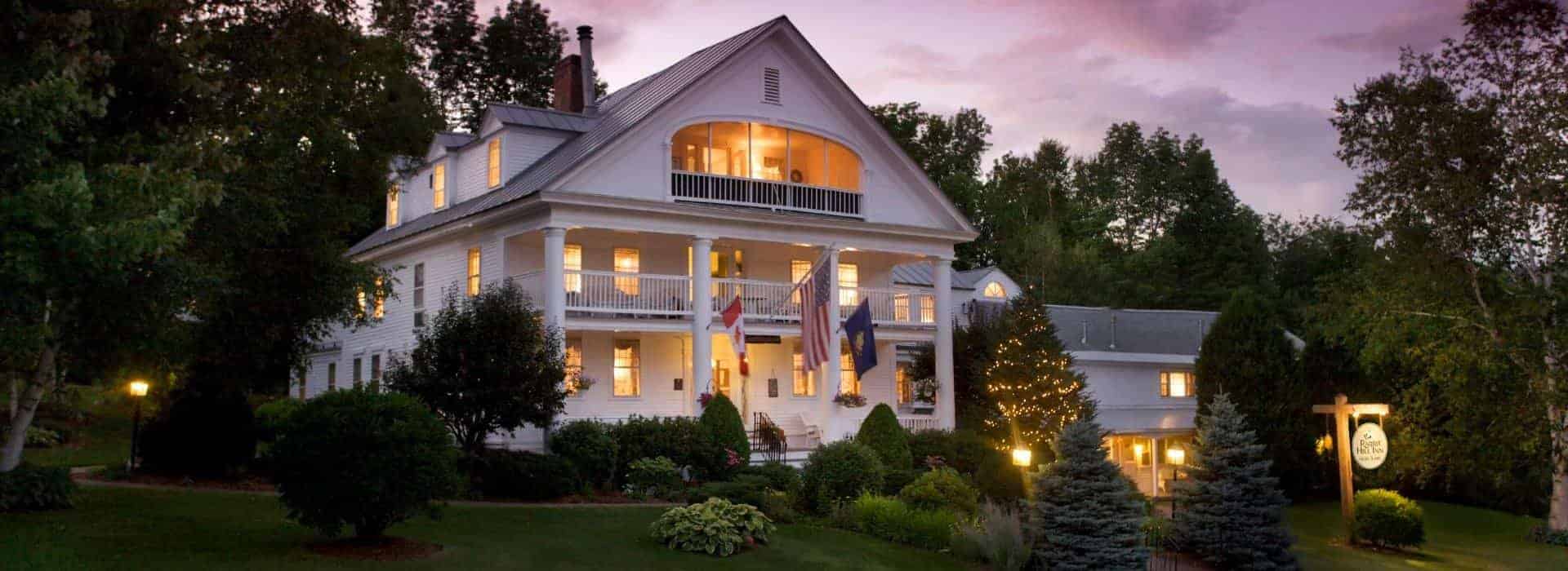 Rabbit Hill Inn - Summer Exterior with Sign