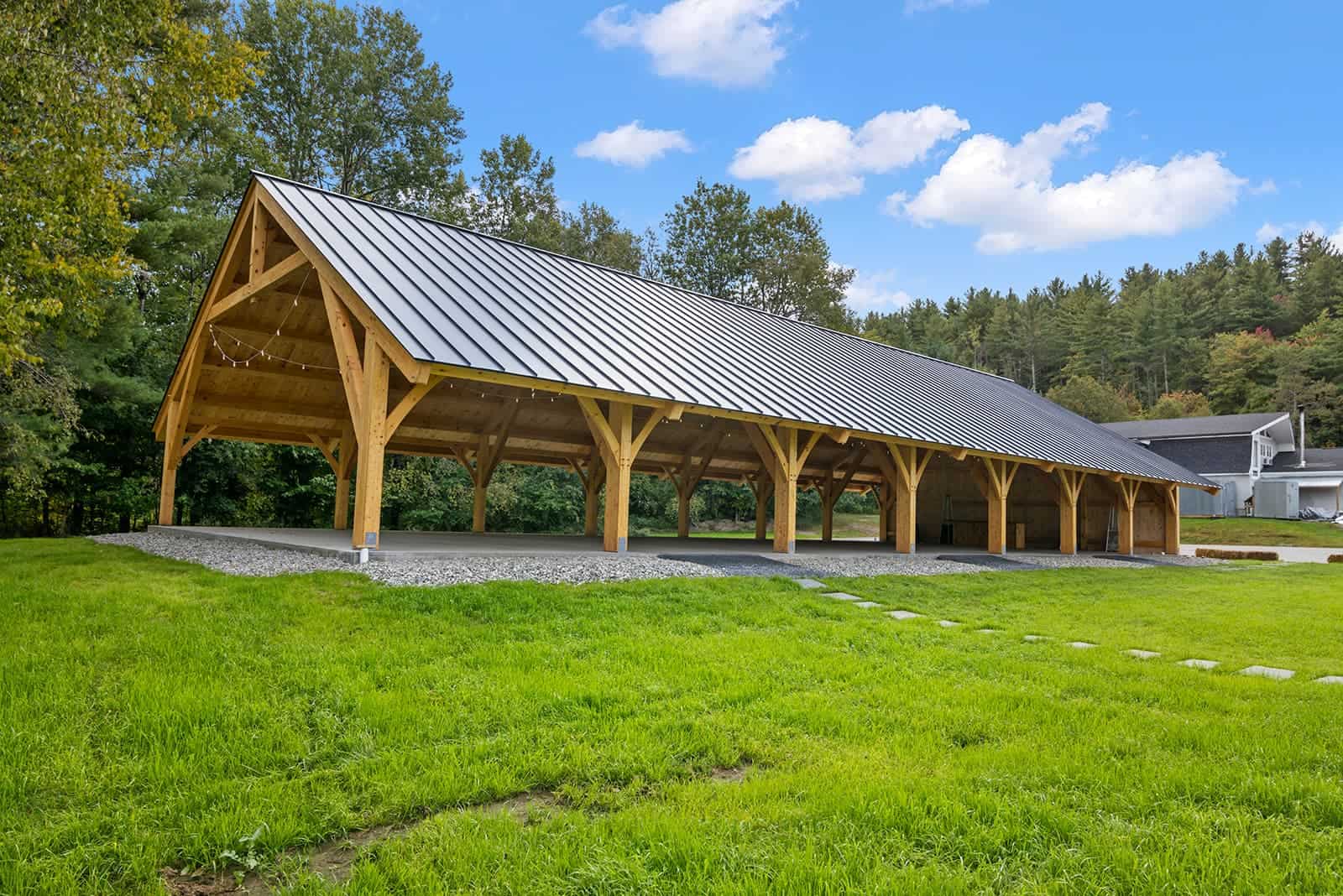 Town & Country Stowe - Summer Wedding Pavilion Exterior