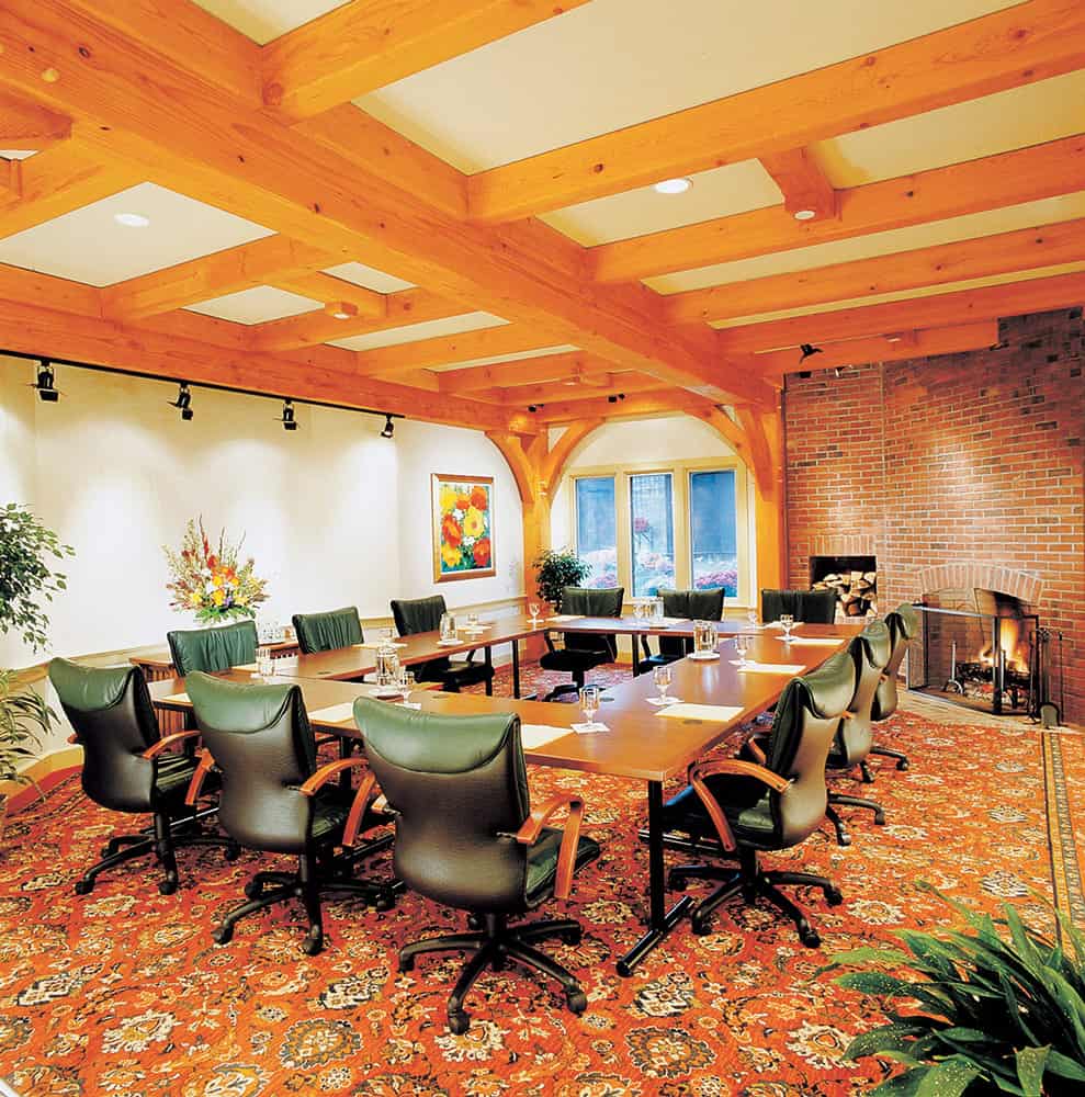 Trapp Family Lodge - Meeting Room with Fireplace