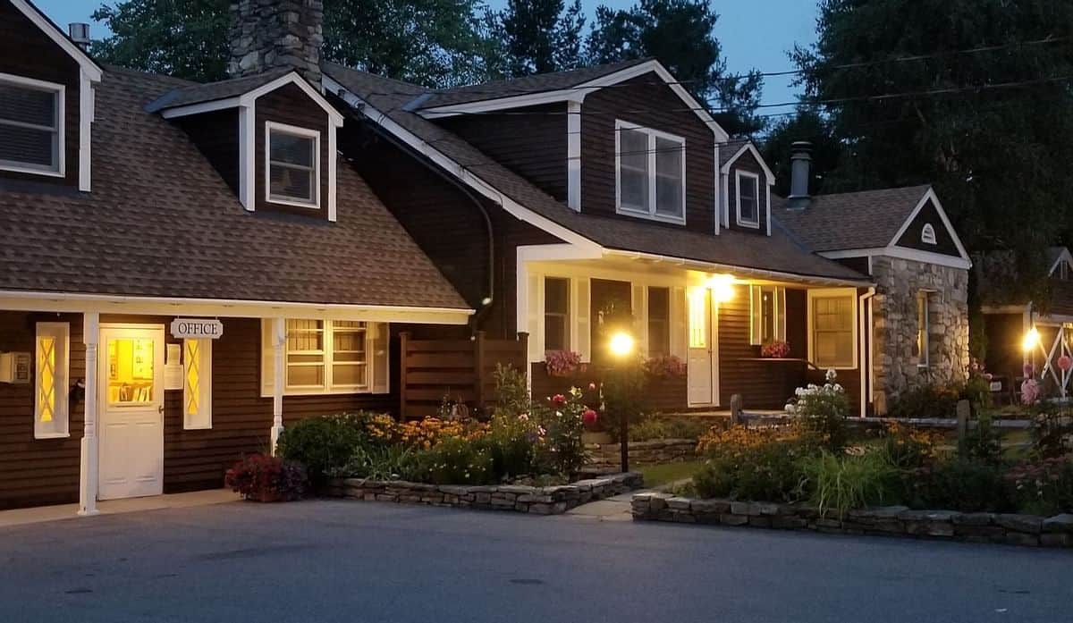 Manchester View - Main Office Exterior at Night