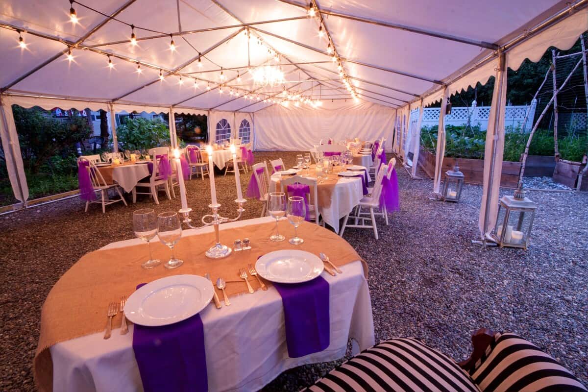 Phineas Swann Inn & Spa - Outdoor Wedding Reception Tent