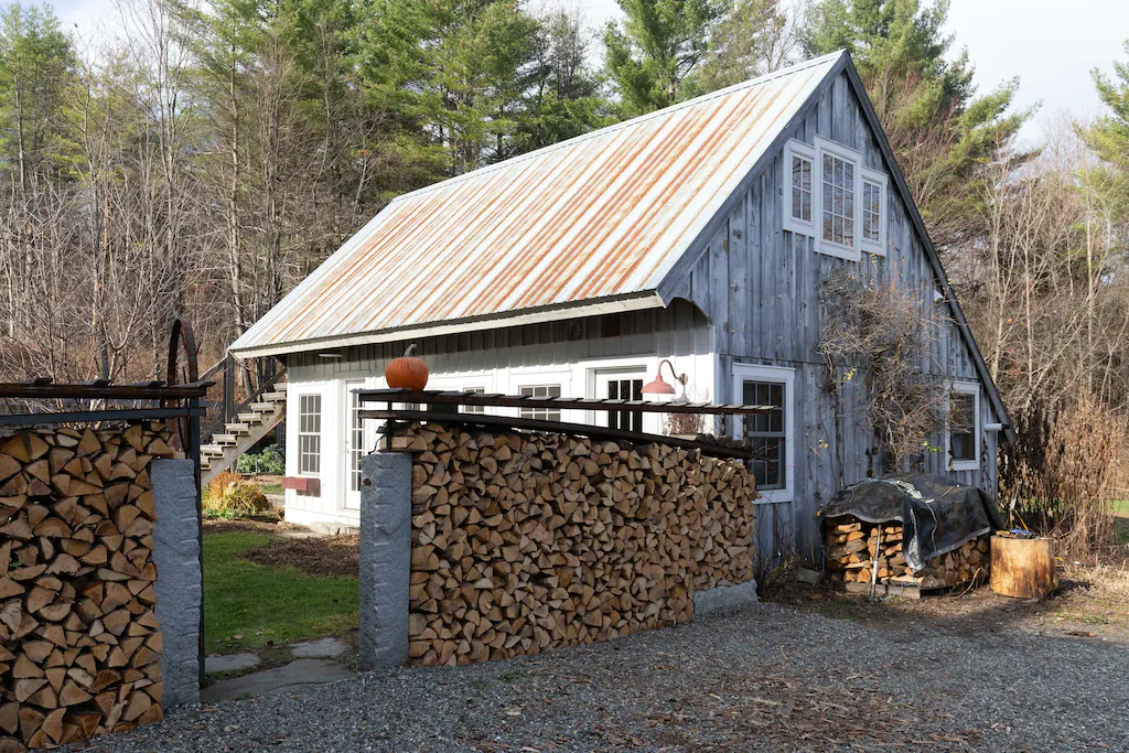 Absolutely Gorgeous Vermont Cottage Exterior Firewood
