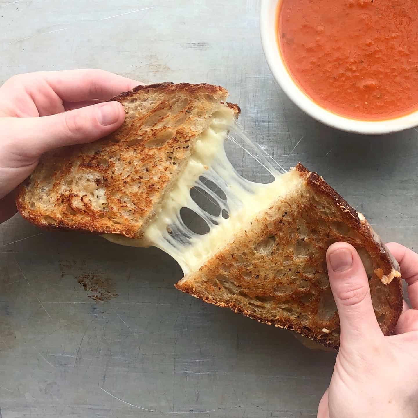 August First - Grilled Cheese with Tomato Soup
