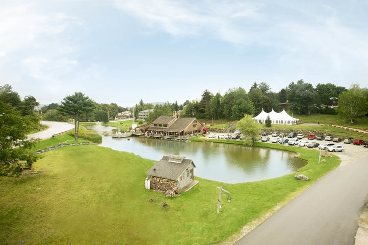 Foundry at Summit Pond - Summer Aerial with Event Tent