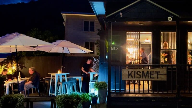 Kismet - Nighttime Exterior with Outdoor Dining