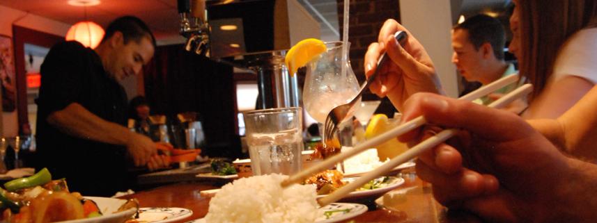 Single Pebble - Eating at the Bar