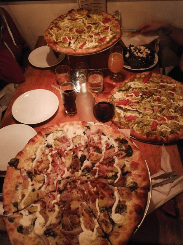 Blue Stone - Table Full of Pizza