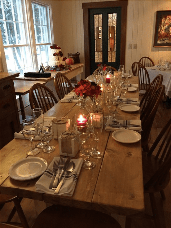 Tucker Hill Inn Restaurant - Dining Table