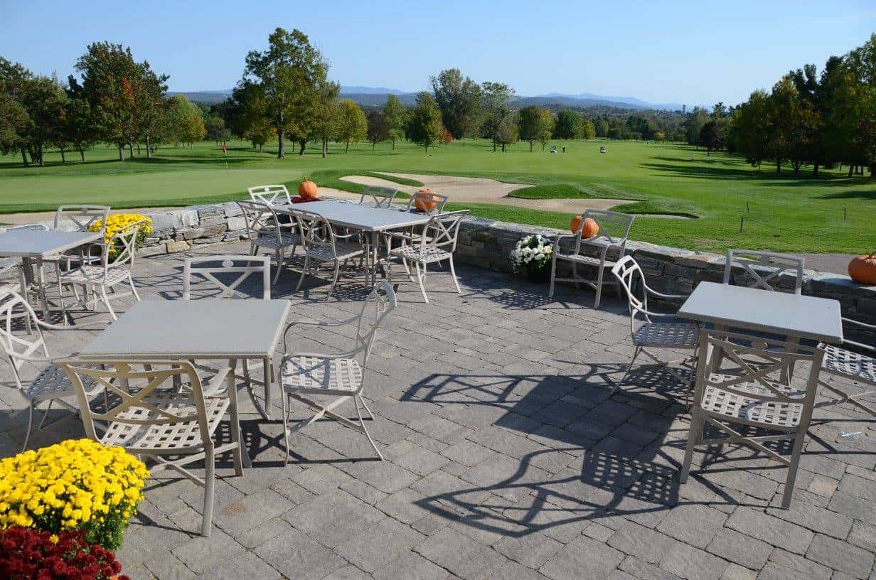 Burlington Country Club - Patio View of Golf Course