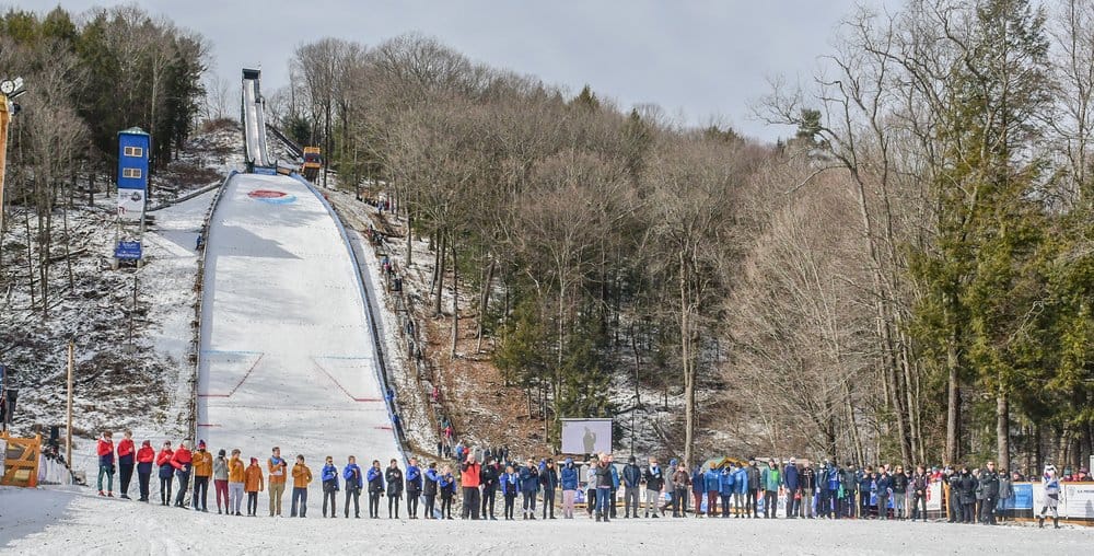 Harris Hill Ski Jump - Lineup Before Event