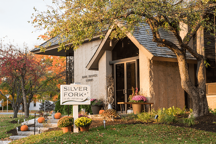 Silver Fork Exterior in Fall Foliage