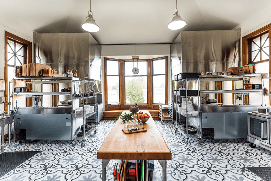 Silver Fork Interior Kitchen in Bright Daylight