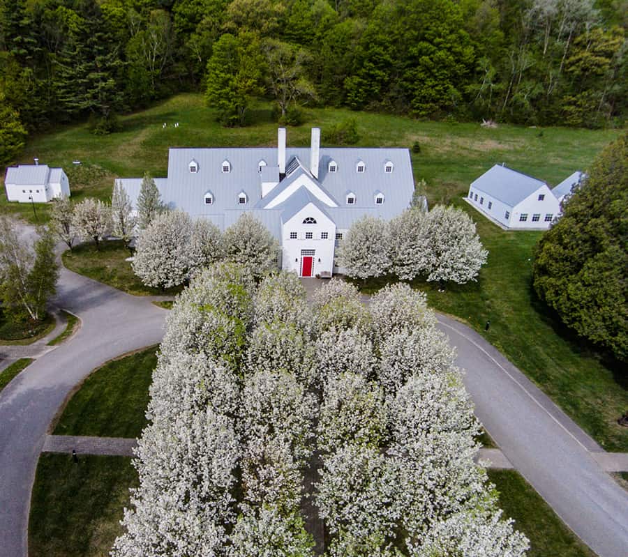 Southern Vermont Arts Center - Campus Aerial - Cropped