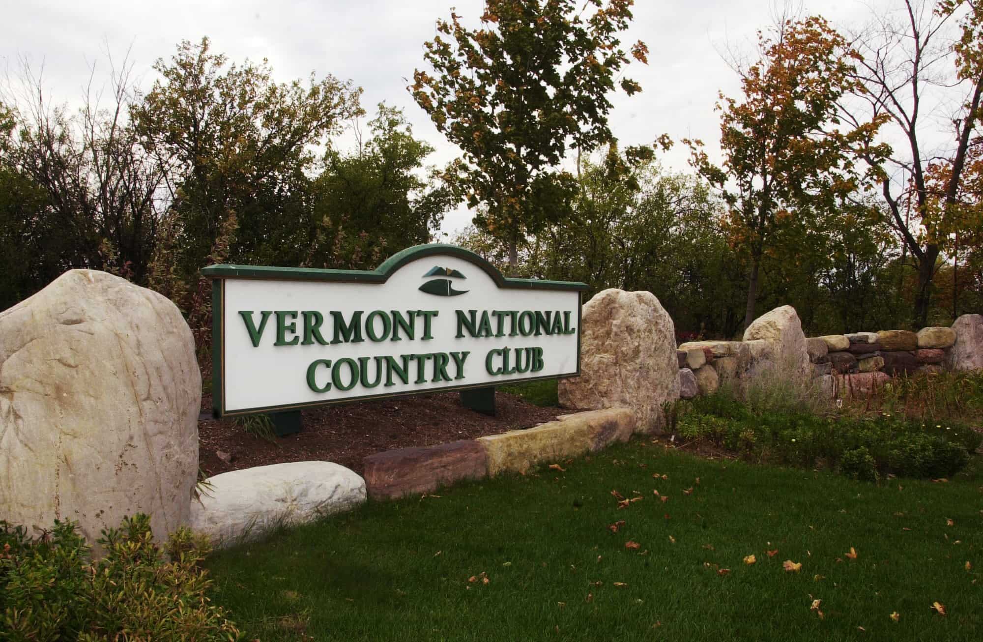 Vermont National Country Club - Sign at Entrance