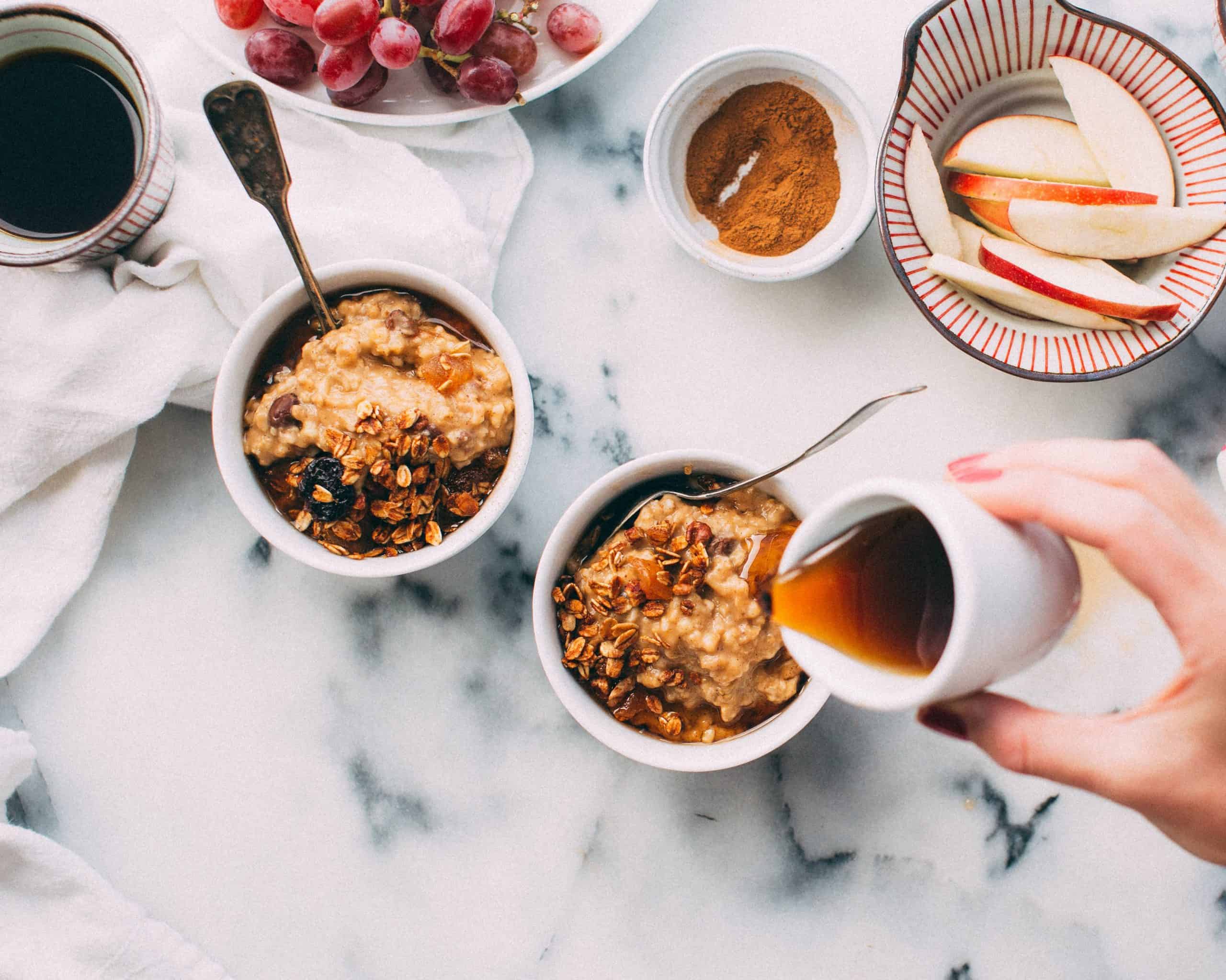 Maple Syrup Breakfast with Granola and Yogurt