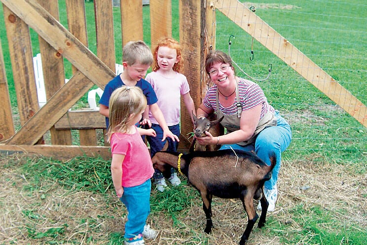 Bragg Farm - Kids with Goats