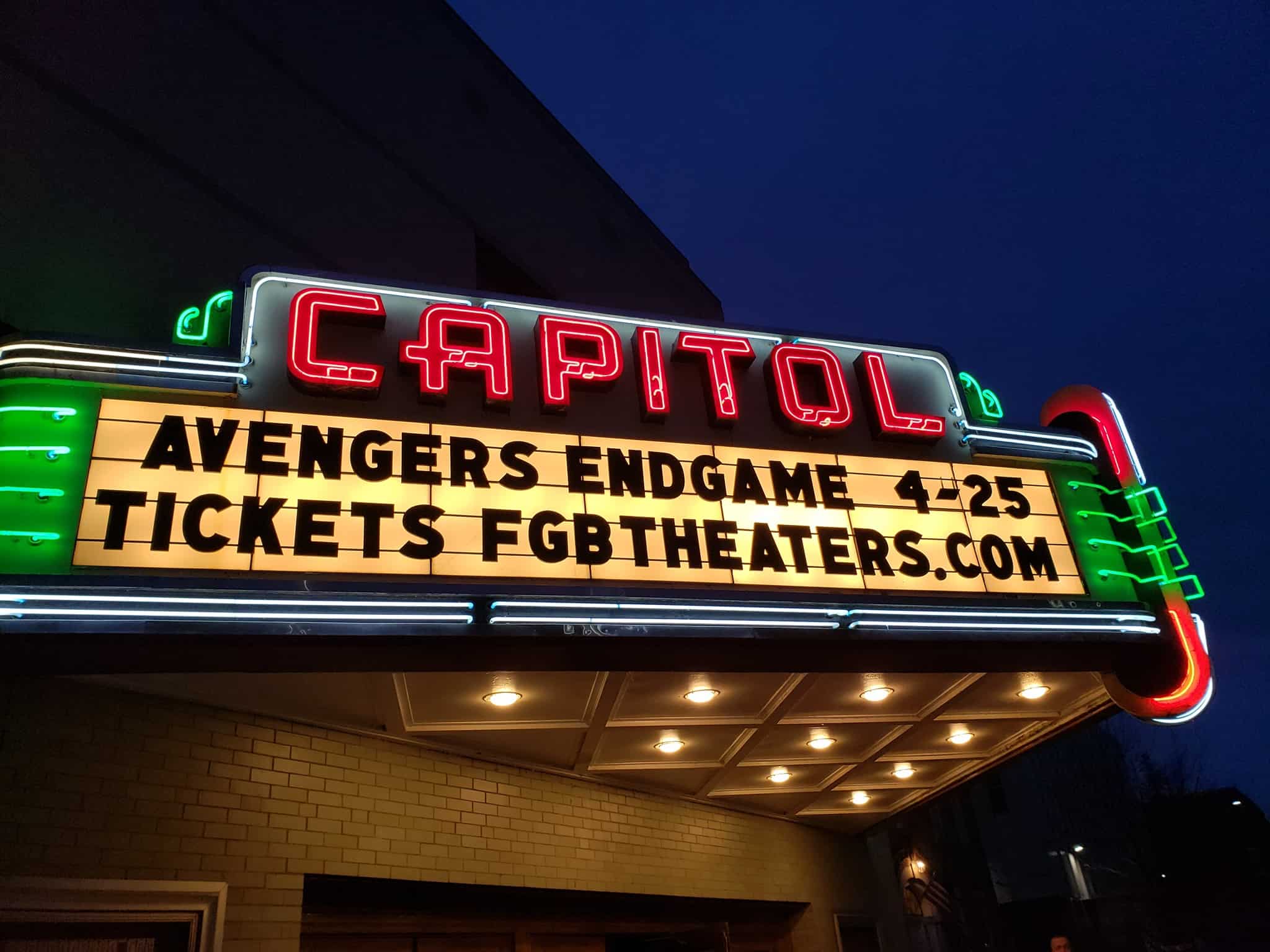 Capitol Theater - Marquee at Night