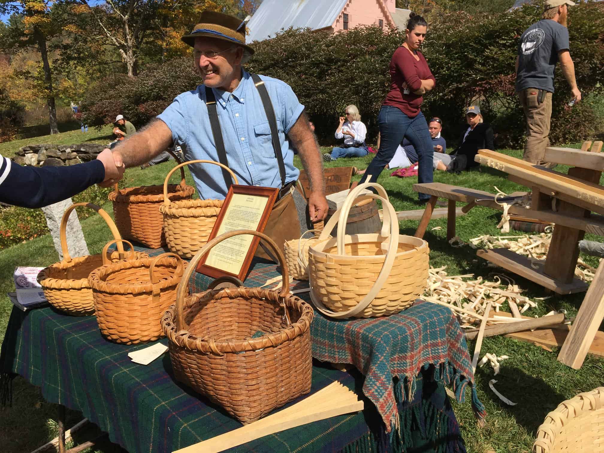 19th Century Fall Festival Basket Vendor