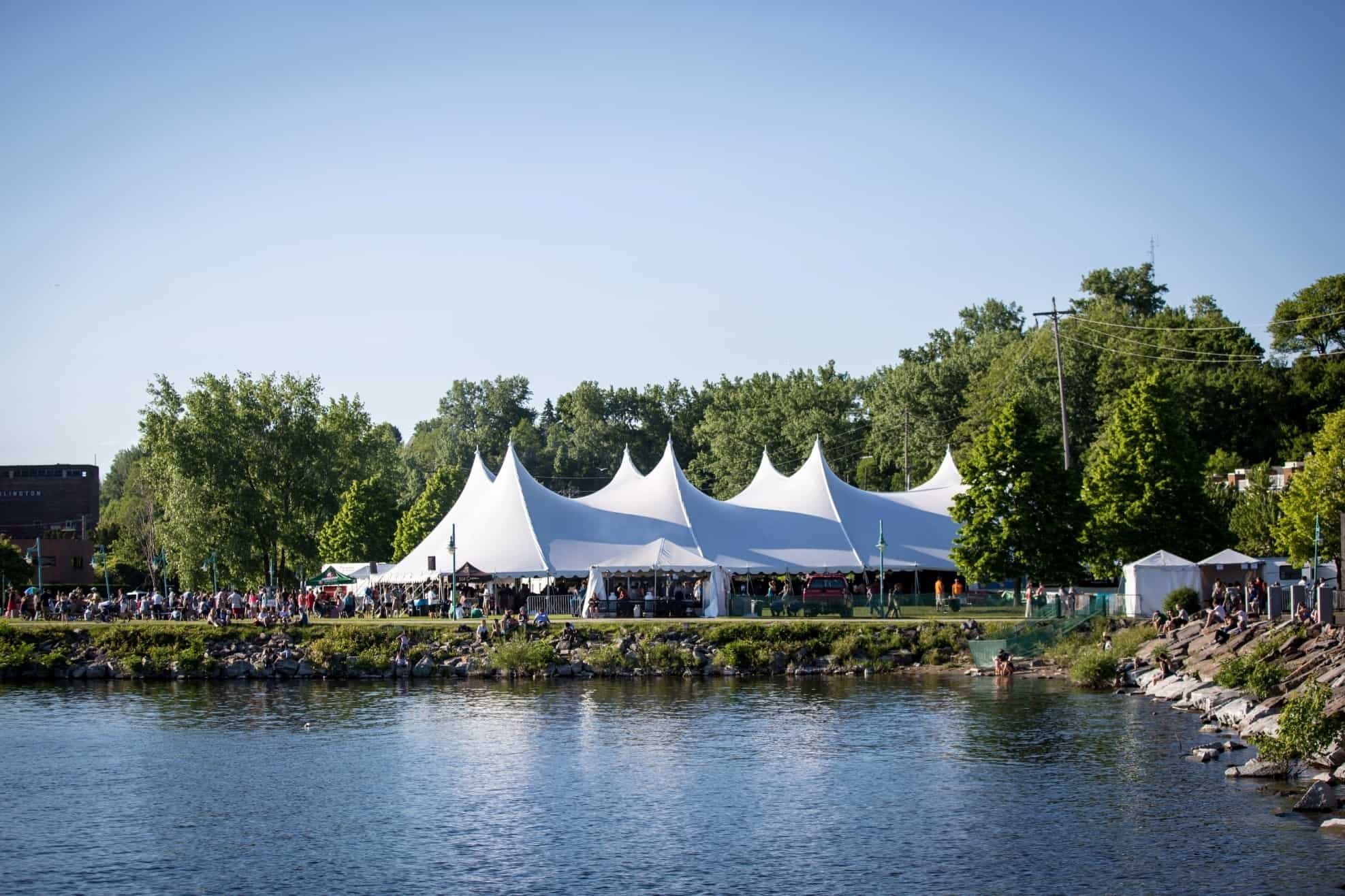 Burlington Discover Jazz Festival - Event Tent on the Waterfront