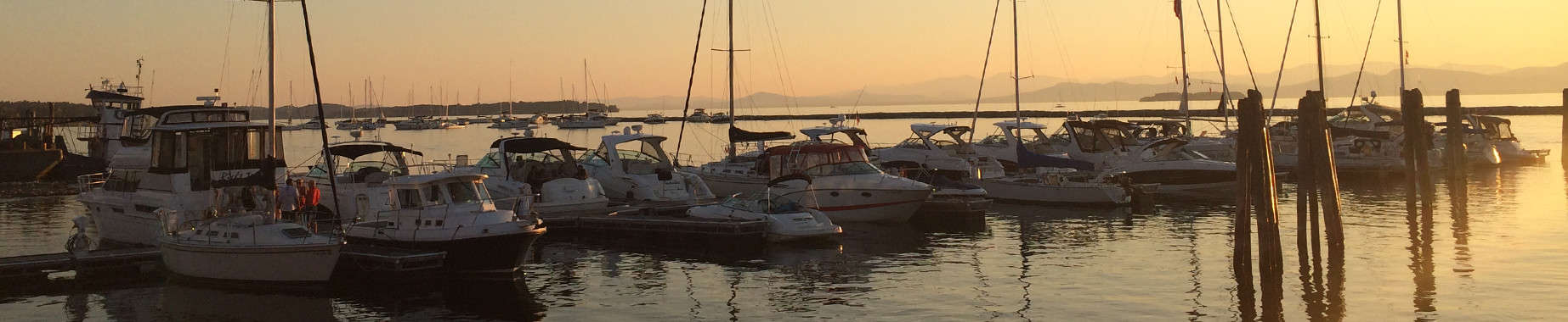 Burlington Parks & Rec - Marina Boats at Sunset