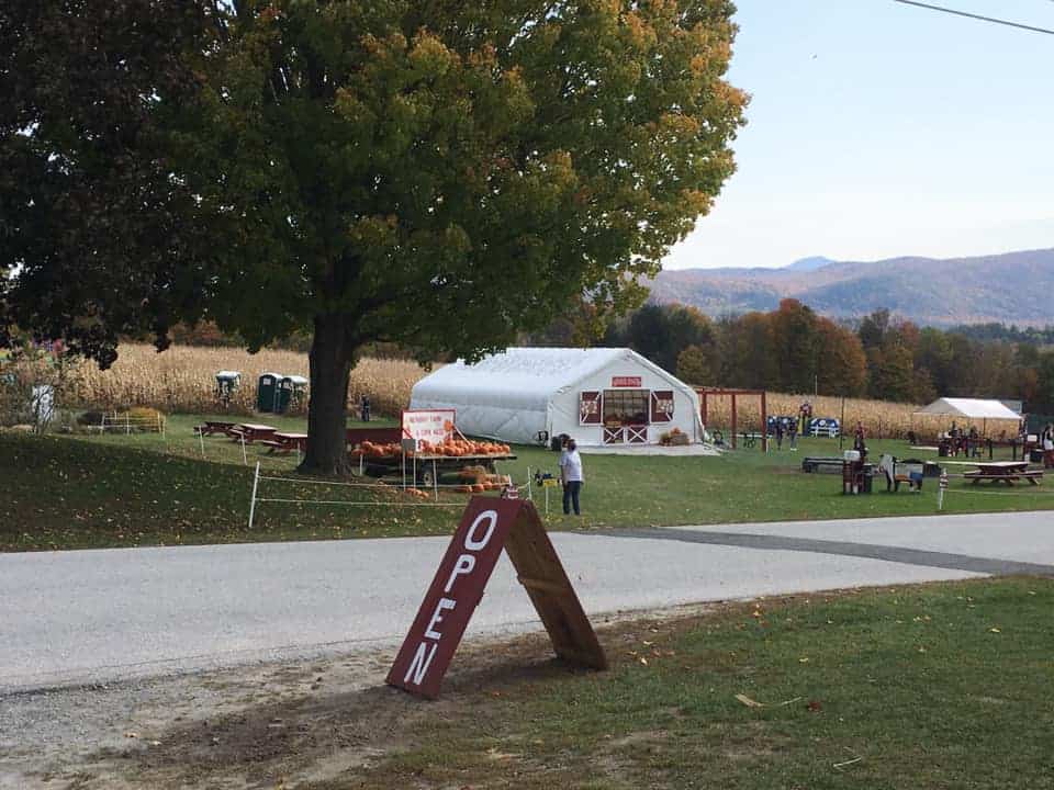 Hathaway Farm - Food Barn Tent by the Corn Maze
