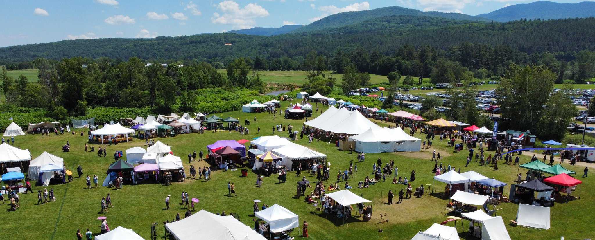 Vermont Gatherings - Renaissance Faire Aerial View