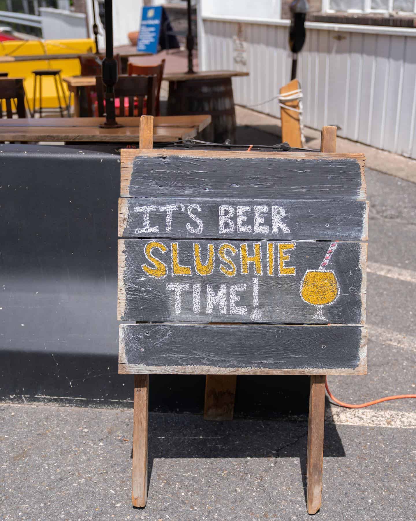 Hermit Thrush Brewery - Beer Slushie Time Sign