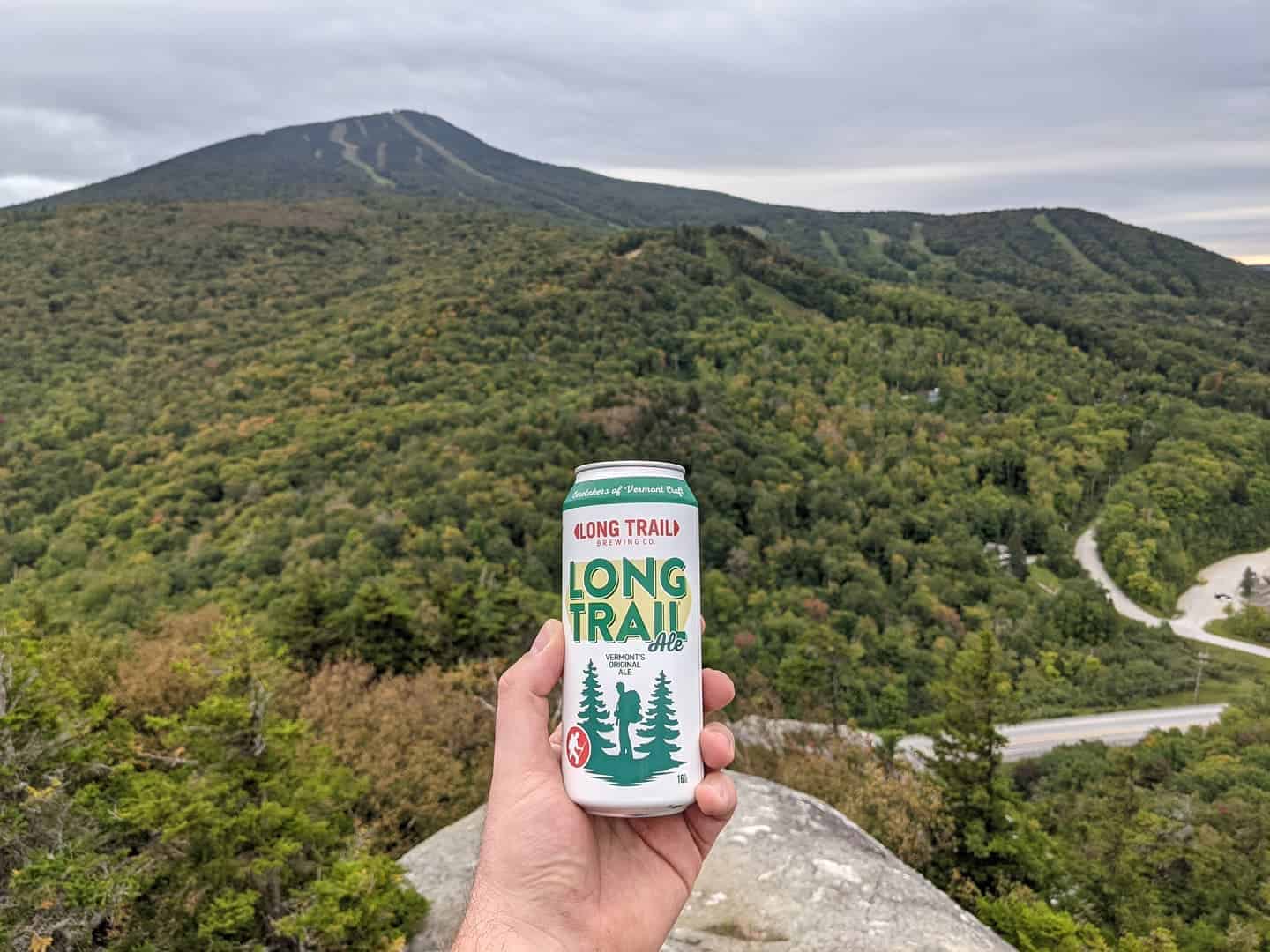 Long Trail Brewing Company - Long Trail Ale Can & Mountains