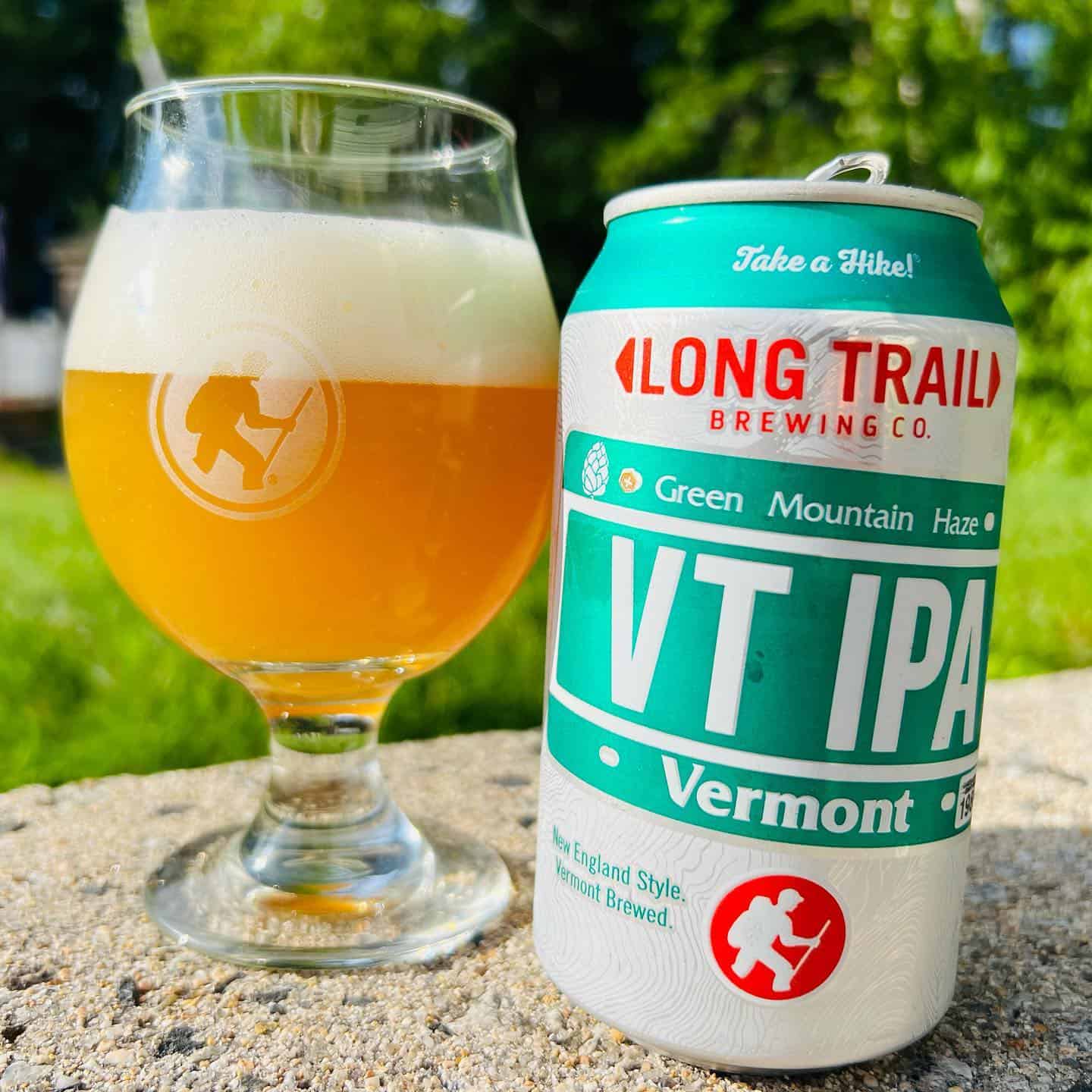 Long Trail Brewing Company - VT IPA Can & Glass